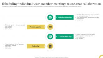 Scheduling Individual Team Member Meetings Comprehensive Onboarding Program