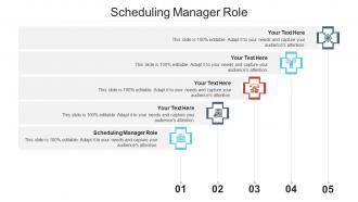 Scheduling manager role ppt powerpoint presentation portfolio tips cpb