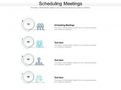 Scheduling meetings ppt powerpoint presentation icon example cpb