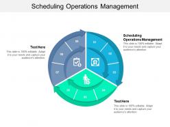 Scheduling operations management ppt powerpoint presentation slides images cpb