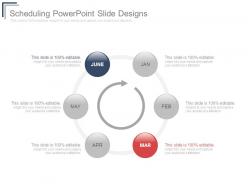 Scheduling powerpoint slide designs