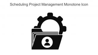 Scheduling Project Management Monotone Icon In Powerpoint Pptx Png And Editable Eps Format
