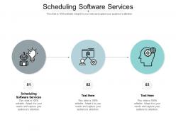 Scheduling software services ppt powerpoint presentation professional icon cpb