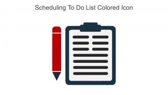Scheduling To Do List Colored Icon In Powerpoint Pptx Png And Editable Eps Format