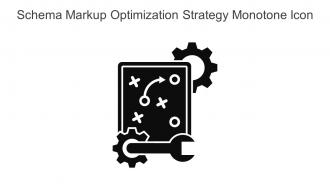 Schema Markup Optimization Strategy Monotone Icon In Powerpoint Pptx Png And Editable Eps Format