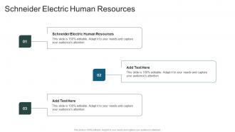 Schneider Electric Human Resources In Powerpoint And Google Slides Cpb
