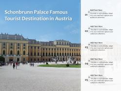 Schonbrunn palace famous tourist destination in austria