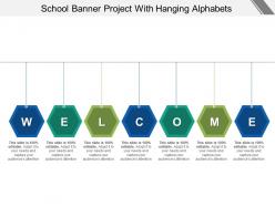 School Banner Project With Hanging Alphabets