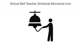 School Bell Teacher Schedule Monotone Icon In Powerpoint Pptx Png And Editable Eps Format