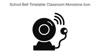 School Bell Timetable Classroom Monotone Icon In Powerpoint Pptx Png And Editable Eps Format