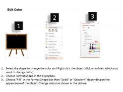 School black board for education flat powerpoint design