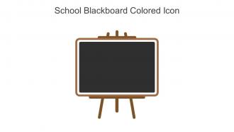 School Blackboard Colored Icon In Powerpoint Pptx Png And Editable Eps Format