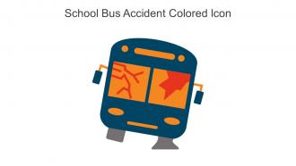 School Bus Accident Colored Icon In Powerpoint Pptx Png And Editable Eps Format