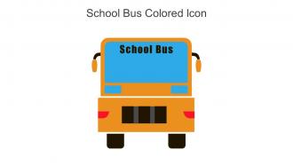 School Bus Colored Icon In Powerpoint Pptx Png And Editable Eps Format