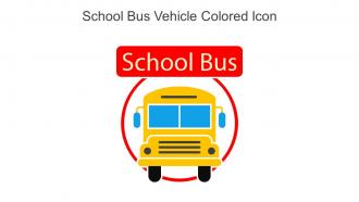 School Bus Vehicle Colored Icon In Powerpoint Pptx Png And Editable Eps Format
