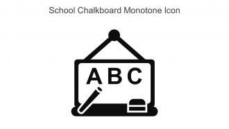 School Chalkboard Monotone Icon In Powerpoint Pptx Png And Editable Eps Format