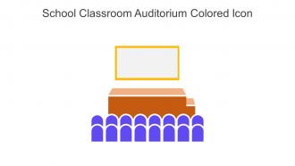 School Classroom Auditorium Colored Icon In Powerpoint Pptx Png And Editable Eps Format