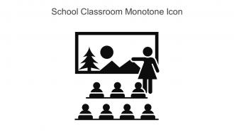 School Classroom Monotone Icon In Powerpoint Pptx Png And Editable Eps Format