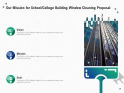 School college building window cleaning proposal powerpoint presentation slides