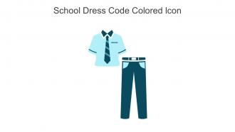 School Dress Code Colored Icon In Powerpoint Pptx Png And Editable Eps Format