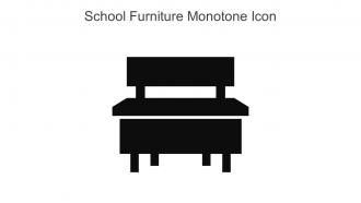 School Furniture Monotone Icon In Powerpoint Pptx Png And Editable Eps Format