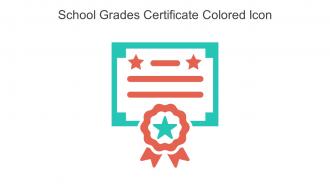 School Grades Certificate Colored Icon In Powerpoint Pptx Png And Editable Eps Format