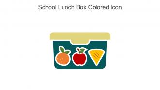 School Lunch Box Colored Icon In Powerpoint Pptx Png And Editable Eps Format