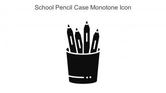 School Pencil Case Monotone Icon In Powerpoint Pptx Png And Editable Eps Format