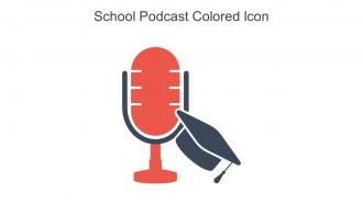 School Podcast Colored Icon In Powerpoint Pptx Png And Editable Eps Format