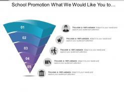 School promotion what we would like you to know more