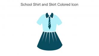 School Shirt And Skirt Colored Icon In Powerpoint Pptx Png And Editable Eps Format