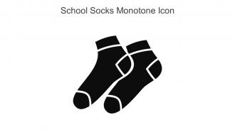 School Socks Monotone Icon In Powerpoint Pptx Png And Editable Eps Format