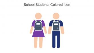 School Students Colored Icon In Powerpoint Pptx Png And Editable Eps Format
