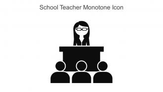 School Teacher Monotone Icon In Powerpoint Pptx Png And Editable Eps Format
