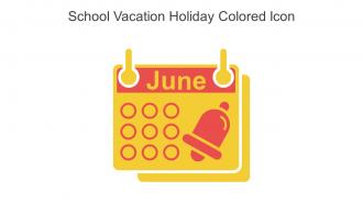 School Vacation Holiday Colored Icon In Powerpoint Pptx Png And Editable Eps Format