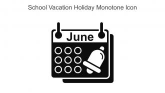 School Vacation Holiday Monotone Icon In Powerpoint Pptx Png And Editable Eps Format