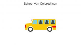 School Van Colored Icon In Powerpoint Pptx Png And Editable Eps Format