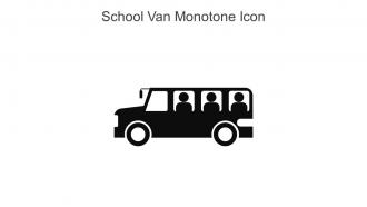 School Van Monotone Icon In Powerpoint Pptx Png And Editable Eps Format