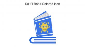Sci Fi Book Colored Icon In Powerpoint Pptx Png And Editable Eps Format