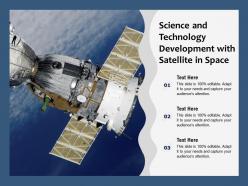 Science And Technology Development With Satellite In Space