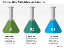 Science data calculation and analysis flat powerpoint design