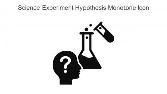 Science Experiment Hypothesis Monotone Icon In Powerpoint Pptx Png And Editable Eps Format