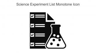 Science Experiment List Monotone Icon In Powerpoint Pptx Png And Editable Eps Format