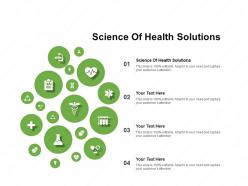 Science of health solutions ppt powerpoint presentation icon objects