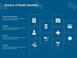 Science of health solutions ppt powerpoint presentation ideas outline