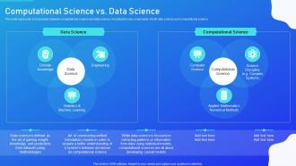 Scientific Computational Science Vs Data Science Ppt Slides Design Templates