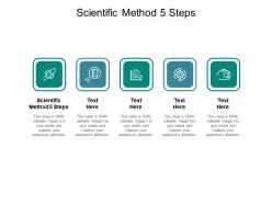 Scientific method 5 steps ppt powerpoint presentation ideas smartart cpb