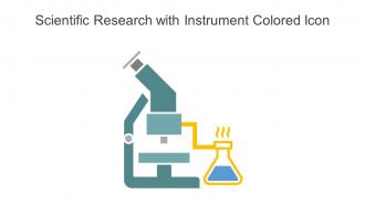 Scientific Research With Instrument Colored Icon In Powerpoint Pptx Png And Editable Eps Format