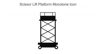 Scissor Lift Platform Monotone Icon In Powerpoint Pptx Png And Editable Eps Format