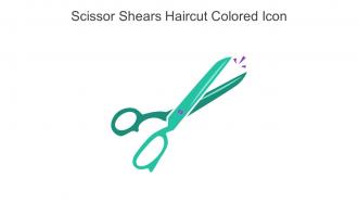 Scissor Shears Haircut Colored Icon In Powerpoint Pptx Png And Editable Eps Format